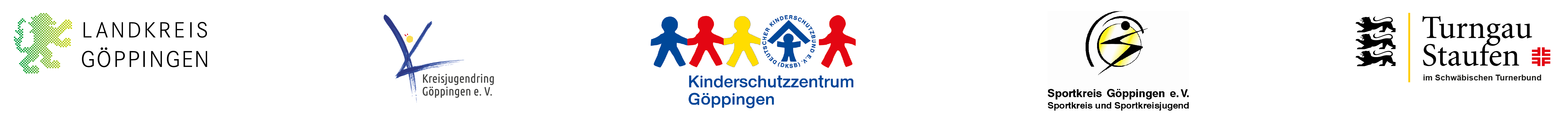 Leiste mit Logos der Kooperationspartner im Projekt "Kinderschutz im Sportverein 2026"